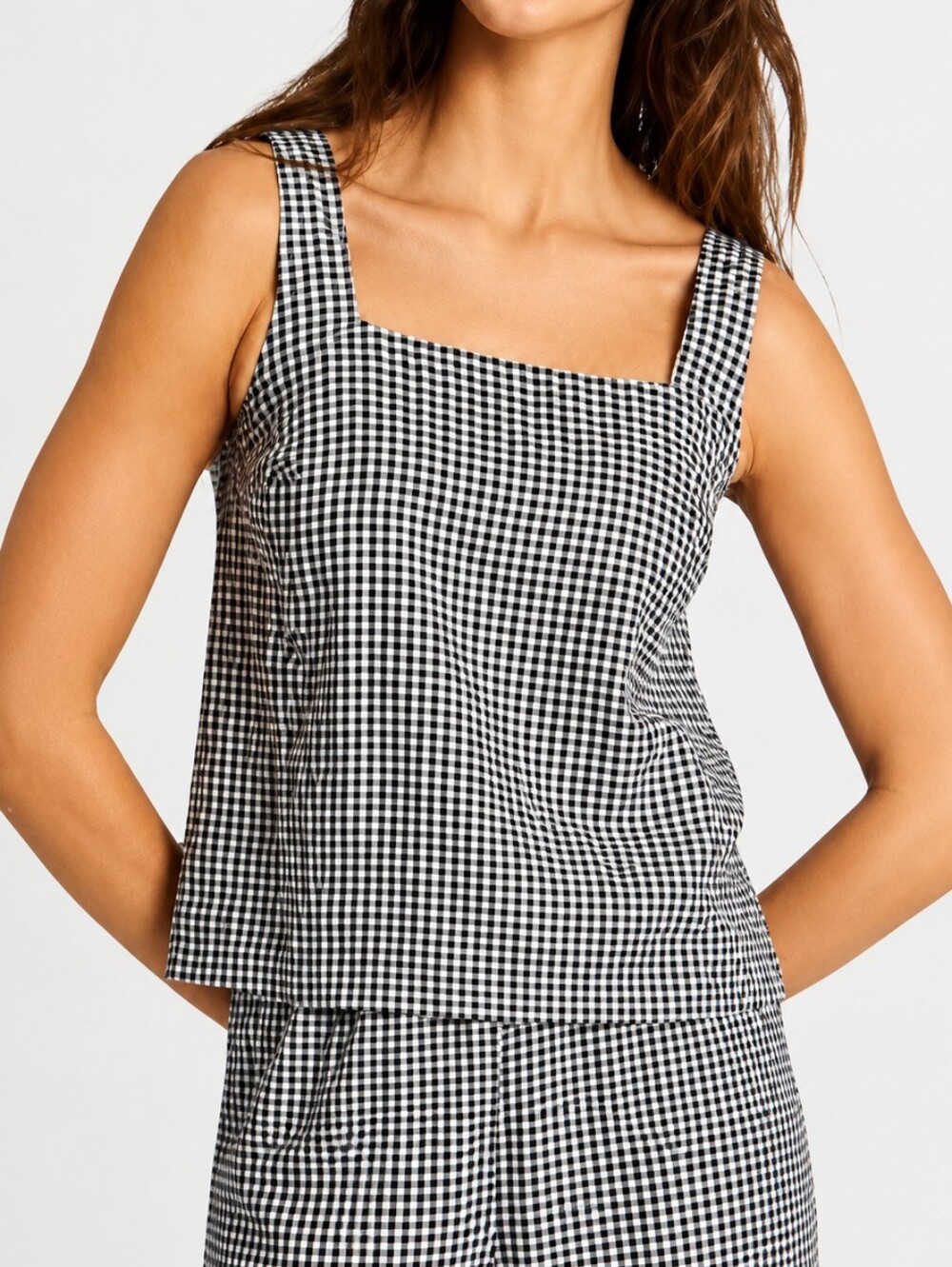 A New Day Women's Linen Squareneck Tank Top L - NWT